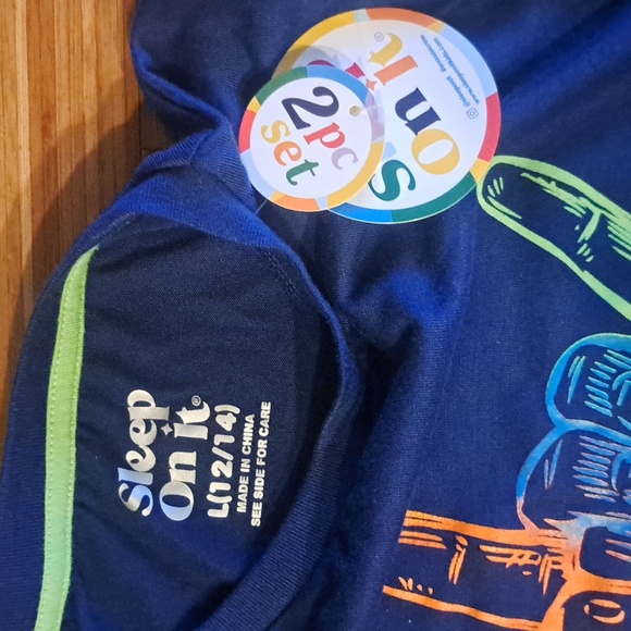 NWT Gamer video game genius levels pjs pajama set cotton - Picture 3 of 4